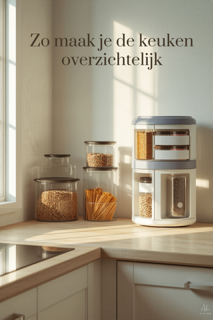zo maak je je keuken overzichtelijk